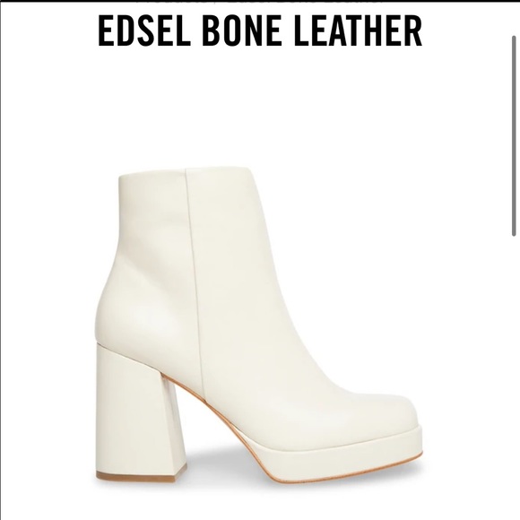 Steve Madden Shoes - Edsel Bone Leather Platform Boot